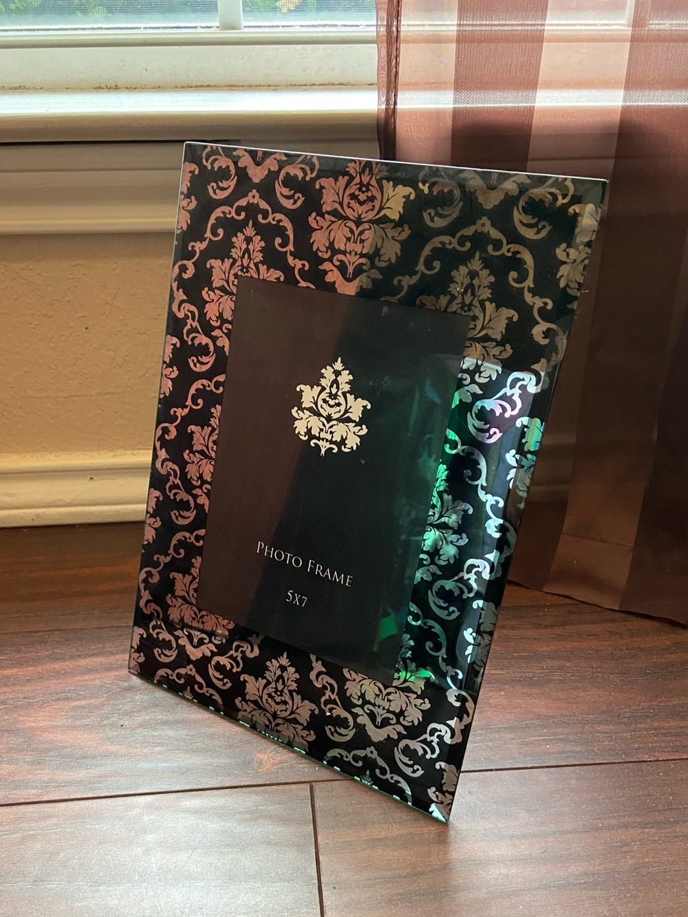 Black Decorative Damask Photo Frame - 5x7